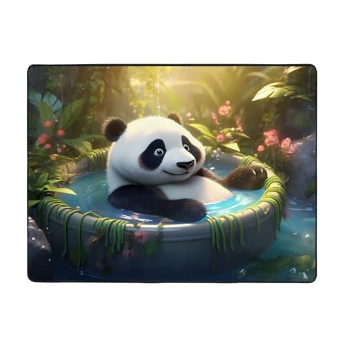 WZYCWB Panda-Badteppich, 160 x 121,9 cm, rutschfeste Teppiche, geeignet für Wohnzimmer oder Büro WZYCWB Panda-Badteppich, 160 x 121,9 cm, rutschfeste Teppiche, geeignet für Wohnzimmer oder Büro von WZYCWB