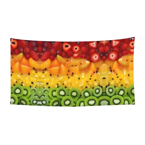 WZYCWB Party-Banner mit frischem Obst, geeignet für Geburtstagsfeiern oder Feiertagsdekorationen von WZYCWB