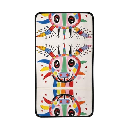 WZYCWB Schnell trocknendes Handtuch mit Graffiti-Tieren – 40,6 x 71,1 cm saugfähiges Sporthandtuch, geeignet für Reisen, Fitnessstudio, Camping im Freien usw. von WZYCWB
