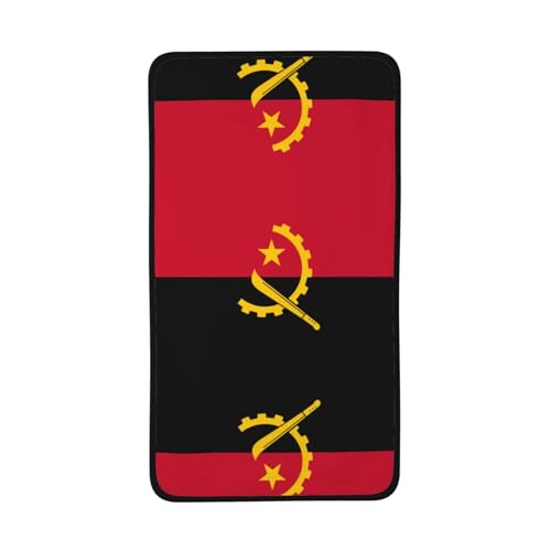 WZYCWB Schnelltrocknendes Handtuch mit Angola-Flagge, 40,6 x 71,1 cm, saugfähiges Sporthandtuch, geeignet für Reisen, Fitnessstudio, Camping im Freien usw. von WZYCWB