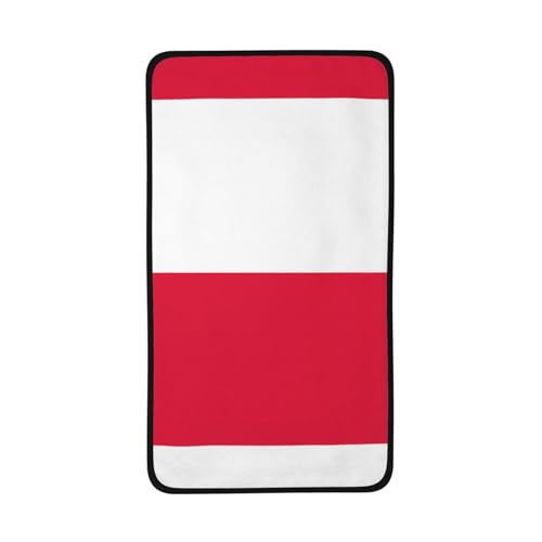 WZYCWB Schnelltrocknendes Handtuch mit polnischer Flagge, 40,6 x 71,1 cm, saugfähiges Sporthandtuch, geeignet für Reisen, Fitnessstudio, Camping im Freien usw. von WZYCWB