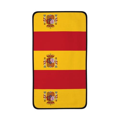 WZYCWB Schnelltrocknendes Handtuch mit spanischer Flagge, 40,6 x 71,1 cm, saugfähiges Sporthandtuch, geeignet für Reisen, Fitnessstudio, Camping im Freien usw. von WZYCWB