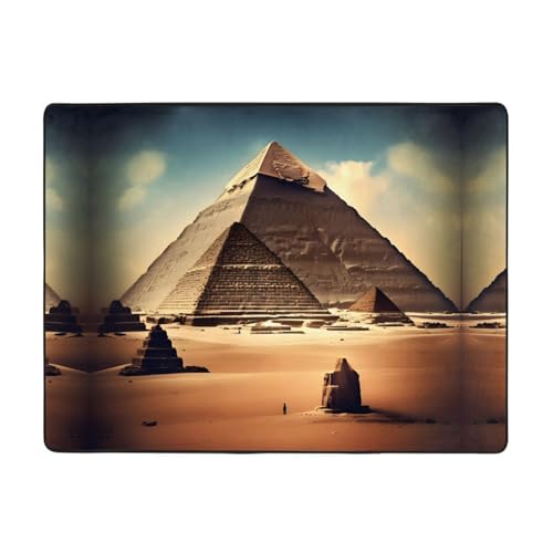 WZYCWB Teppich "Dreaming of the Pyramids of Khufu", 160 x 121,9 cm, rutschfeste Teppiche, geeignet für Wohnzimmer oder Büro von WZYCWB