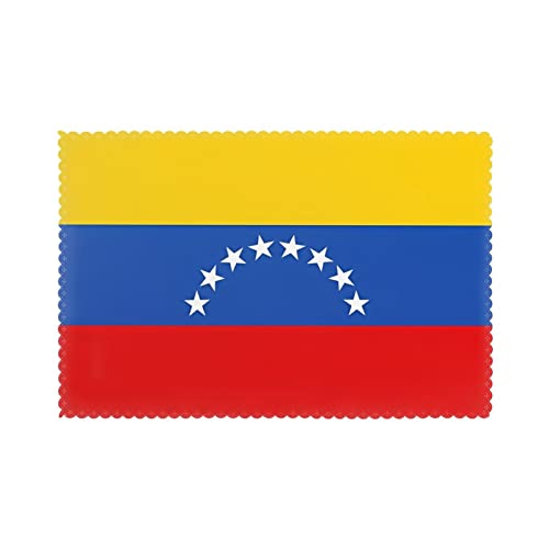 WZYCWB Tischset mit Wärmedämmung, 30,5 x 45,7 cm, für Hotel und Bankett, Tischplatte, Flagge von Venezuela, 6 Stück von WZYCWB