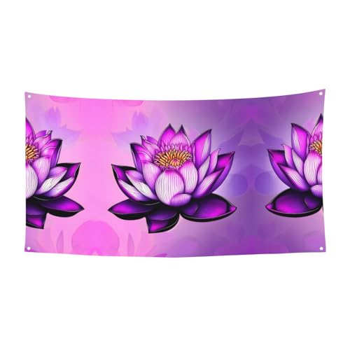 WZYCWB Violettes Lotus-Party-Banner, Partydekorationsbanner geeignet für Geburtstagsfeiern oder Feiertagsdekorationen WZYCWB Violettes Lotus-Party-Banner, Partydekorationsbanner geeignet für Geburtstagsfeiern oder Feiertagsdekorationen von WZYCWB