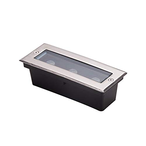 WZYDYDY 3W Rechteck Buried Outdoor Stehleuchte U-Bahn-Beleuchtung wasserdichte Treppenlicht IP65 Wasserdicht In-Ground-Leuchten Stairway Boden Aisle Spotlight Buried(Warm White Light) von WZYDYDY