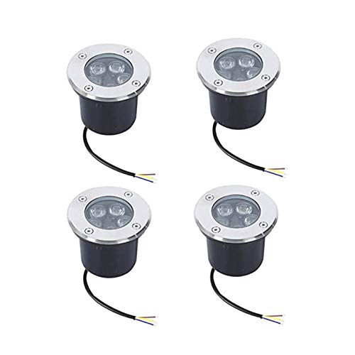 WZYDYDY Bodeneinbaustrahler Aussen Bodenleuchten Led Garten Licht Draussen Garten Terrasse Draussen Bodenstrahler, IP67 Wasserdicht, AC85-265V(Blau,5W) von WZYDYDY