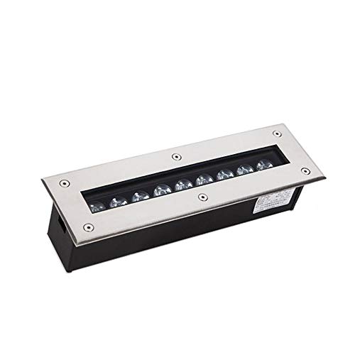 WZYDYDY Bodenleuchte,Rechteck LED Embedded Buried Lampe Treppe Fußboden Gang Erleuchtung Außenbeleuchtung Bauen Deck Terrasse Dekorieren Wasserdicht IP67(Red Light,6W) von WZYDYDY