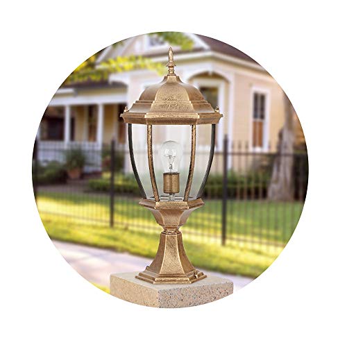 WZYDYDY Bodenleuchte LED Bodeneinbauleuchte Wasserdicht IP44 Europäischer Stil Rostet Nicht Zaun Garten Landschaft Draussen, 2 Farben, 3 Größen(B,41cm) von WZYDYDY