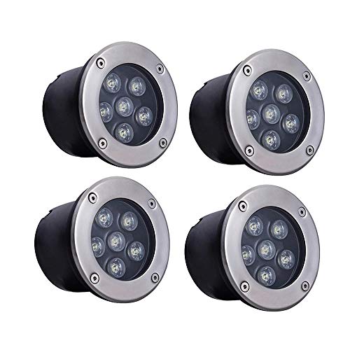 WZYDYDY Bodenstrahler außen, IP67 im Freien wasserdicht Led Bodeneinbaustrahler AC85-265V Eingebettet gartenstrahler Rasen Garten Dekoration Aufhellen(F,24W) von WZYDYDY