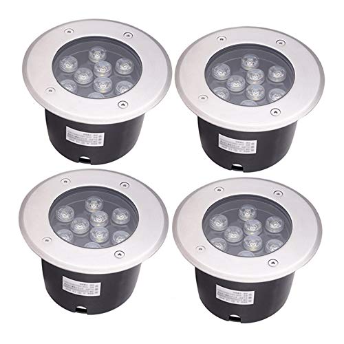 WZYDYDY Bodenstrahler außen,Draussen IP67 AC85-265V Eingebettet Staubdicht Landschaftslichter Wiese Garten Dekoration 4 STÜCK(RGB,6W) von WZYDYDY
