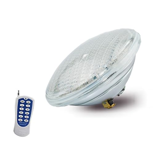 WZYDYDY Hohe Energie poollampe Unterwasser par56 Schwimmbadbirne 12V Unterwassereinbauleuchte, 4 Stile(RGB+Remote Control,12W) von WZYDYDY