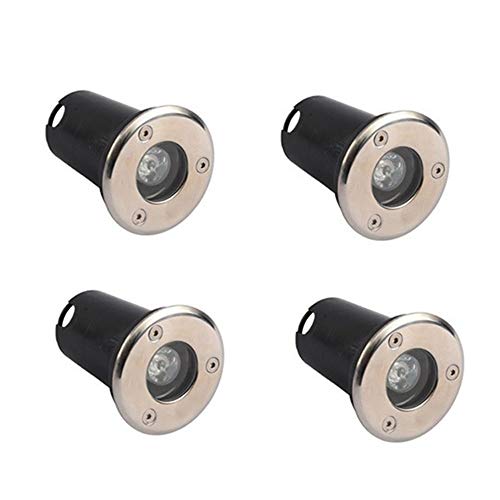 WZYDYDY LED Einbaustrahler led Einbauleuchte Bodeneinbauleuchte Led Lampe, IP67 wasserdicht 1W 3W 5W aussen Terrasse Garten(Green Light,1W) von WZYDYDY