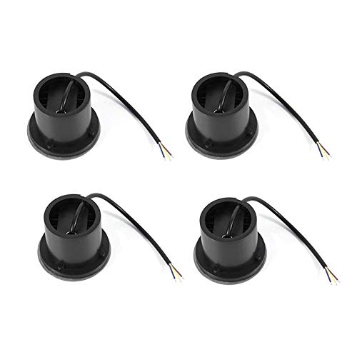 WZYDYDY LED Einbaustrahler led Einbauleuchte Bodeneinbauleuchte Led Lampe, IP67 wasserdicht 1W 3W 5W aussen Terrasse Garten(Green Light,3W) von WZYDYDY