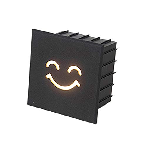 WZYDYDY LED-Gangwandleuchte Smiley-Muster Aluminium gefrosteter Körper Deck Lichter 3W Stufenlichter Benutzt für Terrasse Gang Terrasse Dekoration Erleuchtung WZYDYDY LED-Gangwandleuchte Smiley-Muster Aluminium gefrosteter Körper Deck Lichter 3W Stufenlichter Benutzt für Terrasse Gang Terrasse Dekoration Erleuchtung von WZYDYDY
