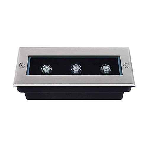 WZYDYDY Led Bodeneinbaustrahler Rechteck LED Underground 3W Path Light Yard Gartenlandschaft In-Ground Lights Dekorativer Außenstrahler, 85-265V, IP67 Wasserdicht(Red Light) von WZYDYDY