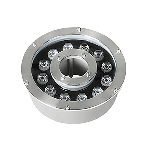 WZYDYDY Ringbrunnenlicht LED 12V 24V Mittleres Loch Teich Unterwasserlichter IP68 wasserdicht Quadratische Parkbrunnenlichter Farbe Wasser Feature Lichter(Warm Light,12W(12V)) von WZYDYDY