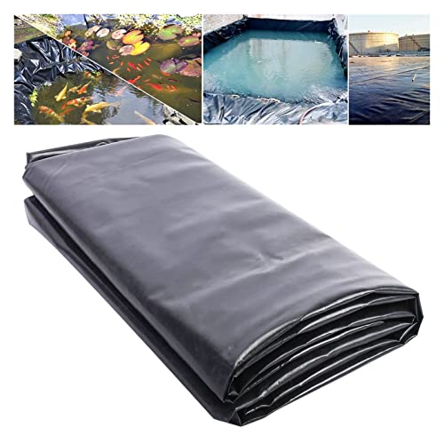 HDPE Teichfolie Fisch und Pflanzenfreundlich, UV- und witterungsbeständig, Schwimmteich Folie Gartenteich Teichplane schwarz, Garten- und Teichzubehör ( Color : Schwarz , Size : 10x12m/32.8x39.4ft ) von WZYJLyds