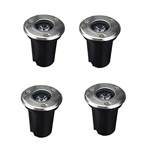 WZYJLyds Bodeneinbaustrahler Aussen Bodenleuchten Led Garten Licht Draussen Garten Terrasse Draussen Bodenstrahler, IP67 Wasserdicht, AC85-265V(Warmweiß,1W) von WZYJLyds