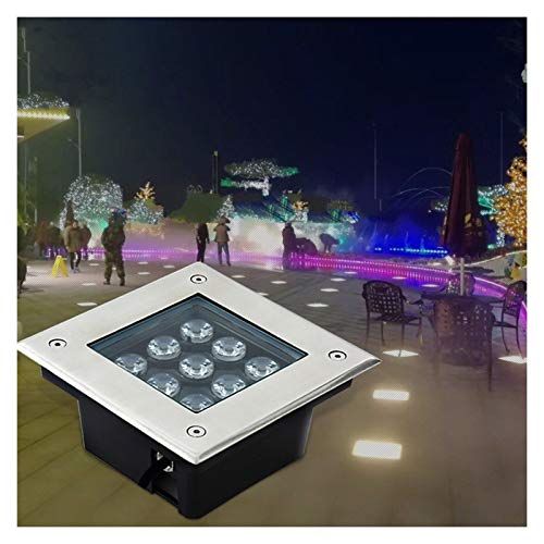WZYJLyds Bodenstrahler Außen, Led-strahler Quadrat IP67 Wasserdicht Einbaustrahler Geeignet for Landschaftsdekoration, Garten, Terrassenboden, Bürgersteigbeleuchtung(Warmweiß,12W) WZYJLyds Bodenstrahler Außen, Led-strahler Quadrat IP67 Wasserdicht Einbaustrahler Geeignet for Landschaftsdekoration, Garten, Terrassenboden, Bürgersteigbeleuchtung(Warmweiß,12W) von WZYJLyds