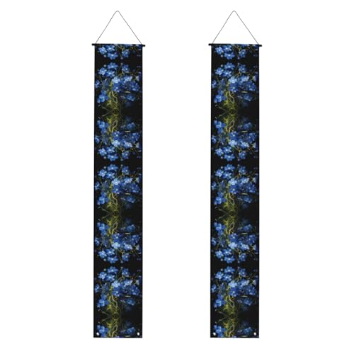 Veranda Banner WZYWHJ Ein Blumenstrauß blauer Blumen Druck Dekor Wandbehang Banner Türschild für den Innen- und Außenbereich, Hof, Party, 30,5 x 180,9 cm Veranda Banner WZYWHJ Ein Blumenstrauß blauer Blumen Druck Dekor Wandbehang Banner Türschild für den Innen- und Außenbereich, Hof, Party, 30,5 x 180,9 cm von WZYWHJ