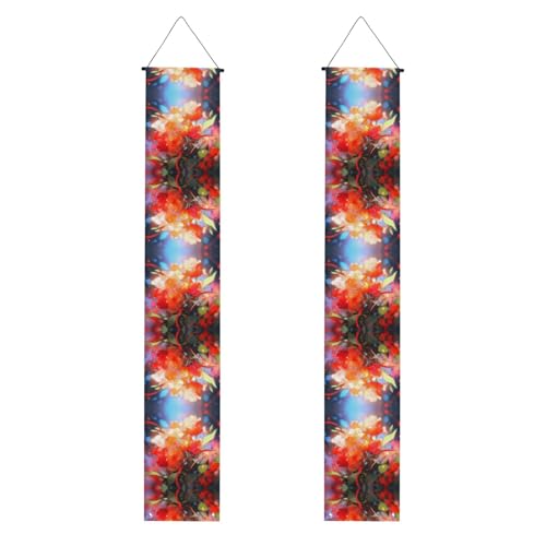 Veranda Banner WZYWHJ Schöne Blumen Druck Dekor Wandbehang Banner Türschild für Outdoor Indoor Yard Party 30,5 x 180,9 cm von WZYWHJ