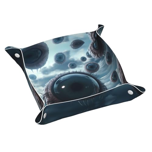 WZYWHJ Ablagetablett aus Leder für Nachttisch, Schreibtisch, Schminktisch und mehr, leicht zu reinigen, mittelblaue Augen, Drucke WZYWHJ Ablagetablett aus Leder für Nachttisch, Schreibtisch, Schminktisch und mehr, leicht zu reinigen, mittelblaue Augen, Drucke von WZYWHJ