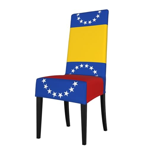 WZYWHJ Abnehmbarer Stuhlbezug mit Flagge von Venezuela, schnelle Installation und einfache Wartung, geeignet für quadratische Stuhllehnen von WZYWHJ
