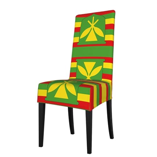 WZYWHJ Abnehmbarer Stuhlbezug mit Hawaii-Flagge, schnelle Installation und einfache Wartung, geeignet für quadratische Stuhllehnen von WZYWHJ