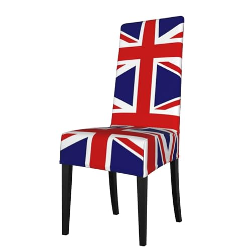 WZYWHJ Abnehmbarer Stuhlbezug mit UK-Flagge, schnelle Installation und einfache Wartung, geeignet für quadratische Stuhllehnen von WZYWHJ