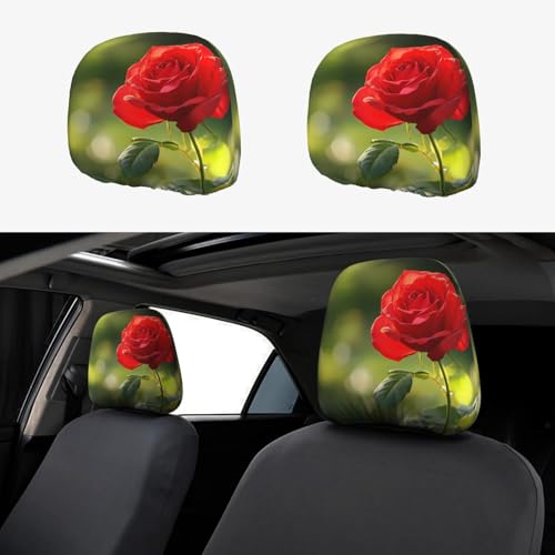 WZYWHJ Blühende Rosen Druck Auto Kissenbezug 2 Stück Sitzbezug Zubehör Schutzhülle Universal WZYWHJ Blühende Rosen Druck Auto Kissenbezug 2 Stück Sitzbezug Zubehör Schutzhülle Universal von WZYWHJ