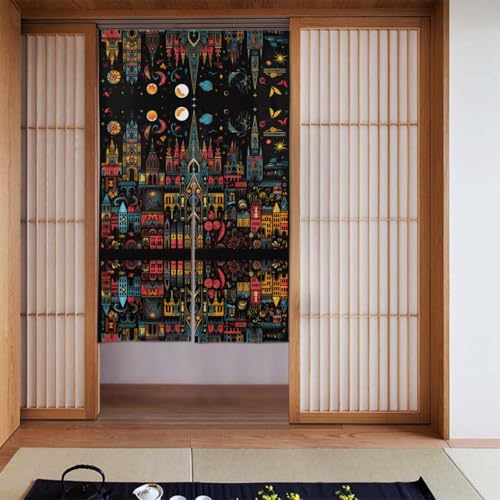 WZYWHJ Castle and Starry Sky at Night Pattern Curtains - Versatile Room Dividers for Home, Office, Kitchen, Bathroom - Stylish and Functional Curtain 86.4 cmx142.2 cm WZYWHJ Castle and Starry Sky at Night Pattern Curtains - Versatile Room Dividers for Home, Office, Kitchen, Bathroom - Stylish and Functional Curtain 86.4 cmx142.2 cm von WZYWHJ