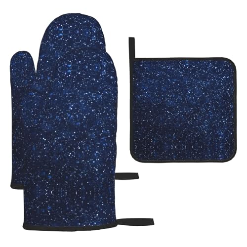 WZYWHJ Cosmic Stars bedruckte Ofenhandschuhe und Topflappe, 3-teiliges Set, verdickter langer Küchenhandschuh WZYWHJ Cosmic Stars bedruckte Ofenhandschuhe und Topflappe, 3-teiliges Set, verdickter langer Küchenhandschuh von WZYWHJ