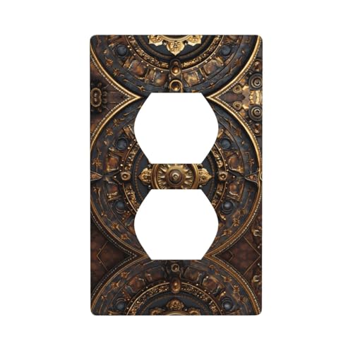 WZYWHJ Dekorative Wandplatte mit Doppelsteckdose, einfach zu installieren, ideal für Wohn- und Gewerbebereiche, 11,4 x 7,9 cm, riesiges Plattenspielerbild WZYWHJ Dekorative Wandplatte mit Doppelsteckdose, einfach zu installieren, ideal für Wohn- und Gewerbebereiche, 11,4 x 7,9 cm, riesiges Plattenspielerbild von WZYWHJ