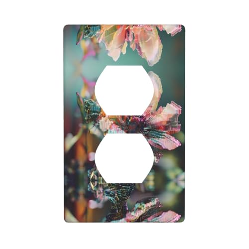 WZYWHJ Dekorative Wandplatte mit Doppelsteckdose, einfach zu installieren, ideal für Wohn- und Gewerbebereiche, 11,4 x 7,9 cm WZYWHJ Dekorative Wandplatte mit Doppelsteckdose, einfach zu installieren, ideal für Wohn- und Gewerbebereiche, 11,4 x 7,9 cm von WZYWHJ