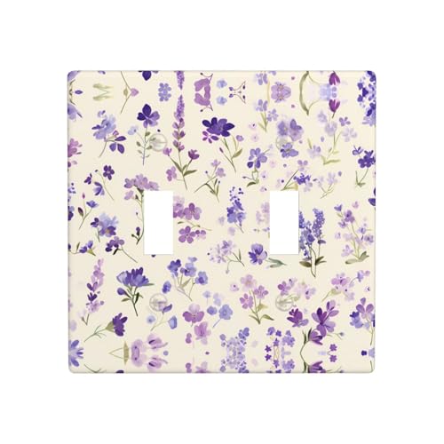 WZYWHJ Dekorativer Wandteller mit violetten Lavendelblumen, 11,4 x 11,4 cm, langlebig und stilvoll, für Wohn- und Gewerbebereiche WZYWHJ Dekorativer Wandteller mit violetten Lavendelblumen, 11,4 x 11,4 cm, langlebig und stilvoll, für Wohn- und Gewerbebereiche von WZYWHJ