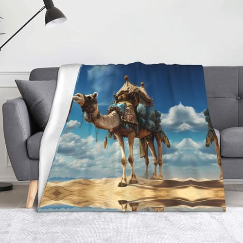 WZYWHJ Die bedruckten Flanelldecken mit Kamelmotiv sind super weich, warm und leicht, geeignet für Sofas und Betten WZYWHJ Die bedruckten Flanelldecken mit Kamelmotiv sind super weich, warm und leicht, geeignet für Sofas und Betten von WZYWHJ