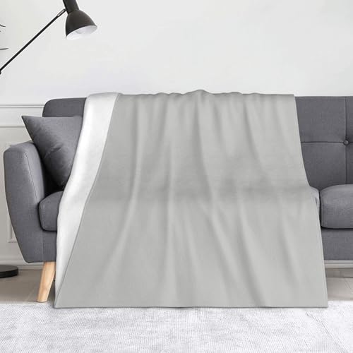 WZYWHJ Die silbernen Flanelldecken mit Kerzenständer-Muster sind super weich, warm und leicht, geeignet für Sofas und Betten von WZYWHJ