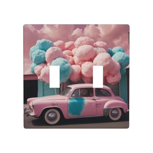 WZYWHJ Dreamy Cotton Candy Auto-Muster, thermoplastische Platte für Schalterabdeckung, dekorative Wandplatte, die nicht leicht beschädigt wird WZYWHJ Dreamy Cotton Candy Auto-Muster, thermoplastische Platte für Schalterabdeckung, dekorative Wandplatte, die nicht leicht beschädigt wird von WZYWHJ