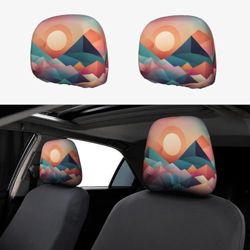 WZYWHJ Dreamy Gradient Printing Auto Kissenbezug 2 Stück, Sitzbezug Zubehör, Schonbezug Universal WZYWHJ Dreamy Gradient Printing Auto Kissenbezug 2 Stück, Sitzbezug Zubehör, Schonbezug Universal von WZYWHJ
