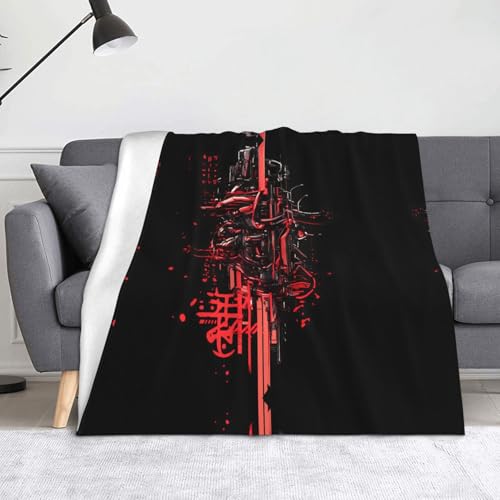 WZYWHJ Flanelldecken mit Punk-Textmuster sind super weich, warm und leicht, geeignet für Sofas und Betten von WZYWHJ
