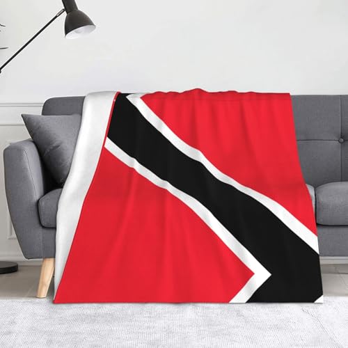 WZYWHJ Flanelldecken mit Trinidada- und Tobago-Muster sind super weich, warm und leicht, geeignet für Sofas und Betten von WZYWHJ