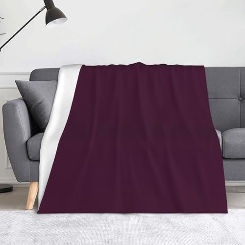WZYWHJ Flanelldecken mit ölviolettem Muster sind super weich, warm und leicht, geeignet für Sofas und Betten von WZYWHJ