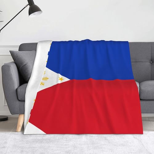 WZYWHJ Flanelldecken mit philippinischem Flaggenmuster sind super weich, warm und leicht, geeignet für Sofas und Betten von WZYWHJ
