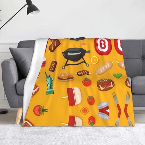 WZYWHJ Grilldecke aus Flanell – weiche und strapazierfähige Winterdecke für Zuhause und Reisen von WZYWHJ