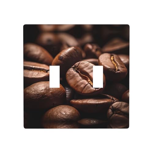 WZYWHJ Kaffeebohnen-Muster, thermoplastische Platte für Schalterabdeckung, dekorative Wandplatte, die nicht leicht beschädigt wird WZYWHJ Kaffeebohnen-Muster, thermoplastische Platte für Schalterabdeckung, dekorative Wandplatte, die nicht leicht beschädigt wird von WZYWHJ