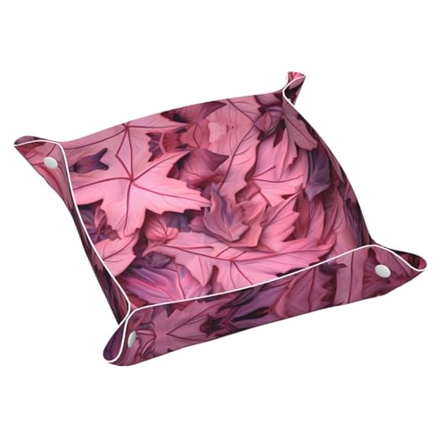WZYWHJ Leder-Ablagetablett für Nachttisch, Schreibtisch, Schminktisch und mehr, leicht zu reinigen, kleine rosa Blätter, Camouflage-Drucke WZYWHJ Leder-Ablagetablett für Nachttisch, Schreibtisch, Schminktisch und mehr, leicht zu reinigen, kleine rosa Blätter, Camouflage-Drucke von WZYWHJ
