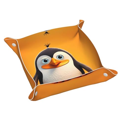 WZYWHJ Leder-Ablagetablett für Nachttisch, Schreibtisch, Schminktisch und mehr, leicht zu reinigen, mittelgroß, Cartoon-Pinguin-Drucke WZYWHJ Leder-Ablagetablett für Nachttisch, Schreibtisch, Schminktisch und mehr, leicht zu reinigen, mittelgroß, Cartoon-Pinguin-Drucke von WZYWHJ