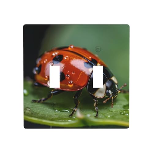 WZYWHJ Marienkäfer-Muster, thermoplastische Platte für Schalterabdeckung, dekorative Wandblende, die nicht leicht beschädigt wird WZYWHJ Marienkäfer-Muster, thermoplastische Platte für Schalterabdeckung, dekorative Wandblende, die nicht leicht beschädigt wird von WZYWHJ