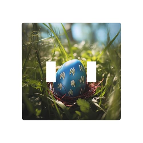 WZYWHJ Ostereier im Grasmuster, thermoplastische Platte für Schalterabdeckung, dekorative Wandplatte, die nicht leicht beschädigt wird WZYWHJ Ostereier im Grasmuster, thermoplastische Platte für Schalterabdeckung, dekorative Wandplatte, die nicht leicht beschädigt wird von WZYWHJ